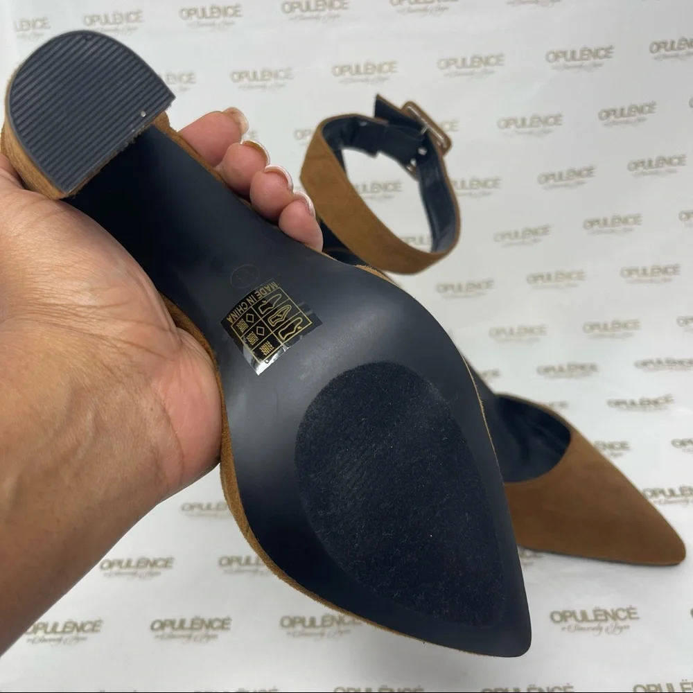 TWO PAIRS of “So Me” Nude Chunky Heels - Picture 5 of 5
